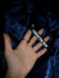 “I KILLED THE RICH” navy wristband
