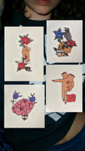 Temporary tattoos (4 pack)